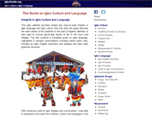Tablet Screenshot of igboguide.org